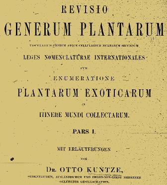 Revisio Generum Plantarum