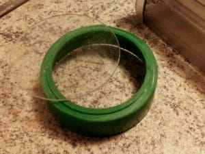 Disco di plastica per filtro interno