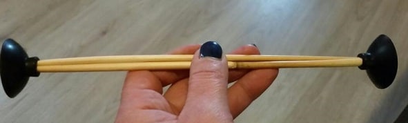 Bamboo con due ventose alle estremità