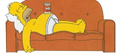 Homer che riposa