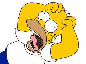 Homer screaming
