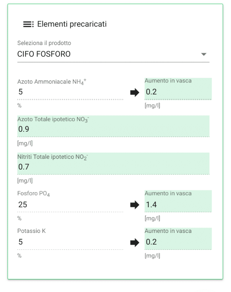 fosforo AF calcolatore