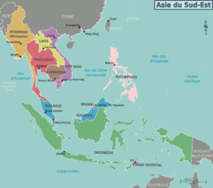 Mappa del Borneo, habitat dei Parosphromenus