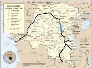 mappa repubblica del Congo
